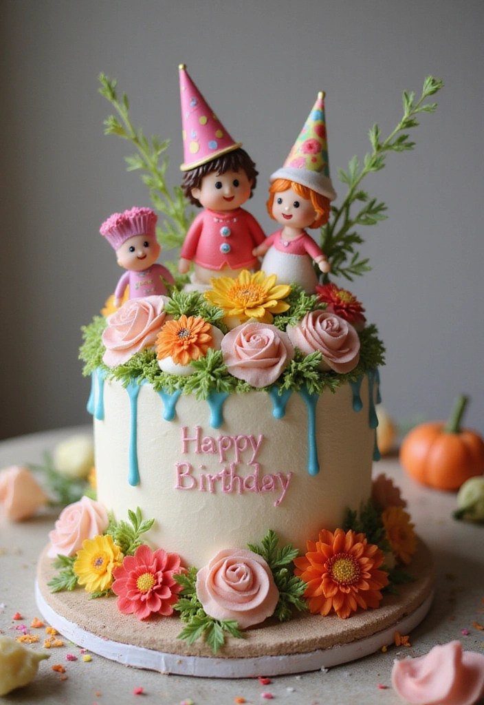 15 Ideas de Decoración de Fiestas para Bebés que Harán que Todos Digan '¡Increíble!' - 10. Decoración de Pastel