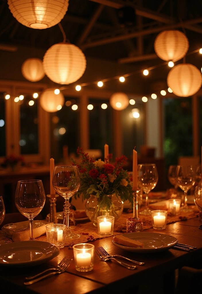 15 Ideas de Decoración de Fiestas para Bebés que Harán que Todos Digan '¡Increíble!' - 11. Iluminación Suave