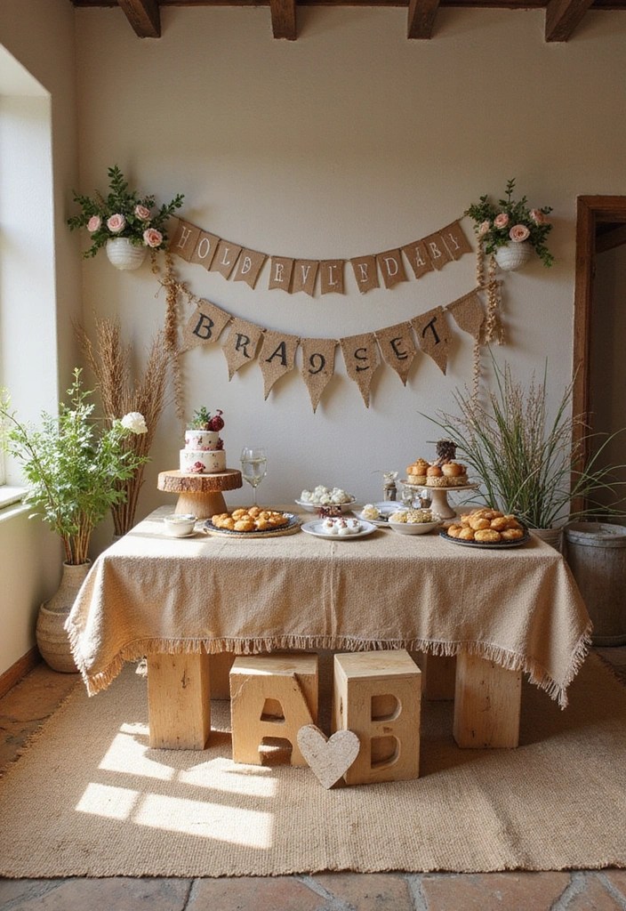 15 Ideas de Decoración de Fiestas para Bebés que Harán que Todos Digan '¡Increíble!' - 12. Materiales Naturales