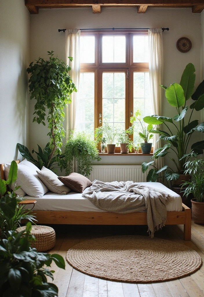 21 Transformaciones de Habitaciones Que Te Dejarán Sin Palabras (¡No Te Pierdas el #12!) - 18. Dormitorio Ecologista con Materiales Reutilizados